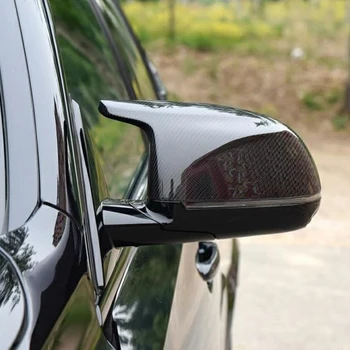Auto Rearview Mirror Cover BMW F95 F96 F97 F98 X3M X4M X5M 2018-2020 Välimise Ukse Küljel välispeegel, Reaalne süsinikkiust Kest