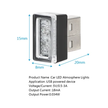 Auto USB LED-Modelleerimine Valguse usb Ümbritseva Valguse eest Lada Granta Kalina 2 1 Priora Vaz Niva Largus 2107 2110 2114 4x4 Xray 210