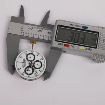 Automaat kronograafi vaata liikumise dial ja käed set dandong 7750 / 7753 jaoks daytona stiilis uued 30.3 mm