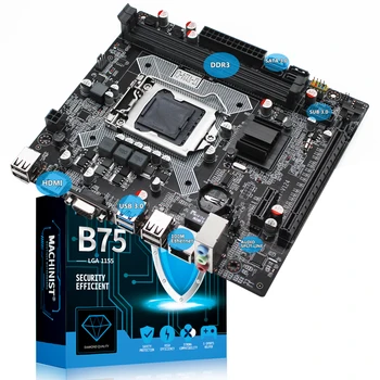 B75 lauaarvuti emaplaadi toetus Intel Xeon LGA1155 jaoks i3 i5 i7 PROTSESSORI tugi ddr3 mälu testitud terve X7-V124