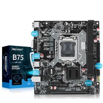 B75 lauaarvuti emaplaadi toetus Intel Xeon LGA1155 jaoks i3 i5 i7 PROTSESSORI tugi ddr3 mälu testitud terve X7-V124