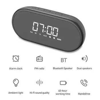 BASEUS Encok E09 Bluetooth Kõlar Traadita Kell Kaasaskantav Toetada TF Kaarti Audio Stereo Heli Kasti Kaasaskantav Raadio Soundbar 122711
