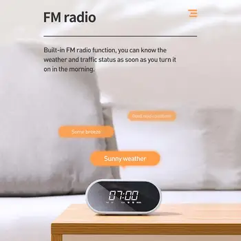 BASEUS Encok E09 Bluetooth Kõlar Traadita Kell Kaasaskantav Toetada TF Kaarti Audio Stereo Heli Kasti Kaasaskantav Raadio Soundbar