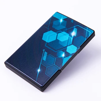 BISI GORO RFID Blokeerimine Smart Rahakott Metallist visiitkaartide Karp 2021 Mood Nimi Kaardi Puhul Erinev Muster Krediitkaardi Omanik