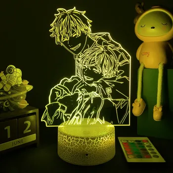 BL Anime ANTUD Akrüül 3d Lamp Voodi Ruum Decor Värvikas Nightlight BL Tabeli Lamp ANTUD Led Night Light Dropshipping
