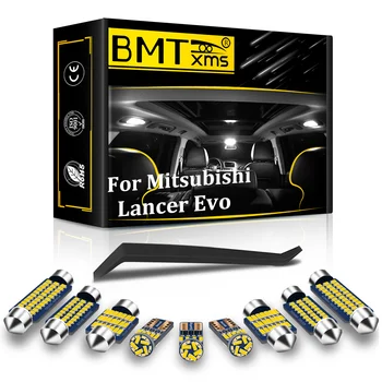 BMTxms 8Pcs Canbus Sõiduki LED Interjööri Kaart Dome Light numbrimärk Lamp Mitsubishi Lancer Evo IX X 8 9 10 2003-