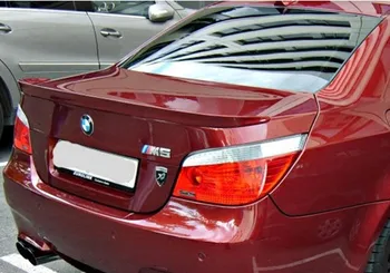 BMW 525i E60 528i 535i 550i 2004-2010 ABS-Plastist Saba ja Tiibade Värvimata Kruntvärv, Värv, Tagumine Pagasiruumi Boot Lip Spoiler Tarvikud