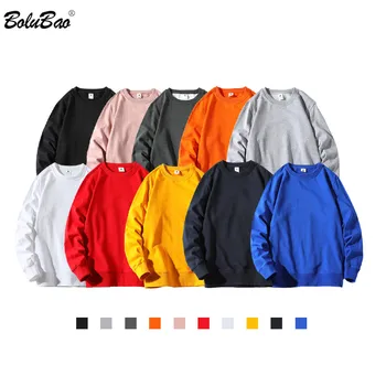 BOLUBAO 2021 Kevadel Uus Hupparit Pusad, Meeste Vabaaja Minimalistlik O-Kaeluse Värviga Spordirõivaste Brändi Mees Basic Pulloverid Tops