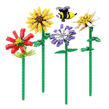 BZB KES Mööbel Fecoration Simulatsiooni Lill Orhidee Taime Võltsitud Kapseldatud Lill ehitusplokk Teenetemärgi Romantiline Kid Kingitused, Mänguasjad