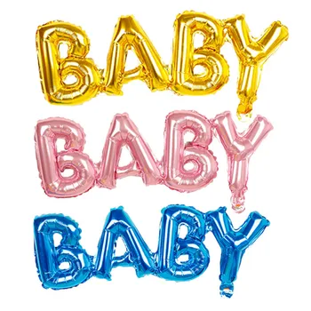 Baby Shower Kuldne Foolium Õhupallid Soolise Paljastada Pool Kaunistused Tarvikud