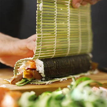 Bambusest Sushi Rullides Saab Taaskasutada Jaapani Sushi Masin Veerema Mati Sushi Rulli Vahend, Toiduvalmistamis Riisi Palli Tegemine Non-Stick Tool 107778
