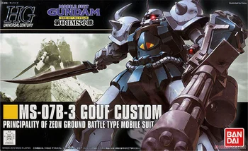 Bandai Hobi HGUC Gundam Gouf Kohandatud MS-07B-3 1/144 Kõrge Kvaliteedi Joonis Kit Tegevus Koguda Mudel Mänguasjade Kogumine 43682