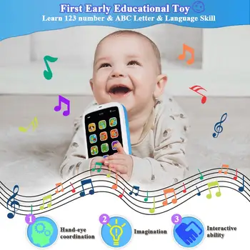 Beebi Esimene Muusika mobiiltelefoni Mänguasi Lastele Haridus-Telefoni Kõne & Vestlus Õppe Rolli-Lõbus Mänguasi 1 2 3 aastased Lapsed