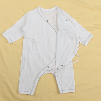 Beebi riided, uue sündinud laps suvel silma romper imiku puuvillane kombekas poiss, tüdruk, pikad varrukad kimono hommikumantel pidžaama kid riided valge 181326