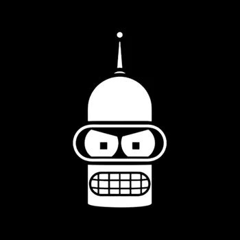 Bender Nägu Cartoon Mood Auto Kleebis jaoks Kaitseraua Mootorratta Kiiver Pagasiruumi Veoauto Veoauto Decal