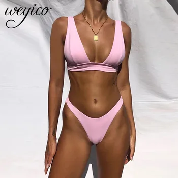 Bikiinid Komplekti Seksikas Naiste Ujumisriided Trikoo Biquini Push Up Sidemega Beachwear Brasiilia Naine Thong Bikinis Mujer Ujumistrikoo 2021