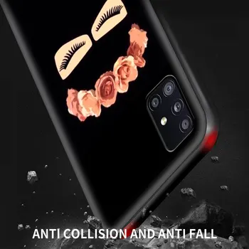 Black Case For Samsung Galaxy A51 A71 A21S A31 A41 A11 A12 A01 M31 M30s M51 Pehme Telefoni Kate Moslemid Islami Gril Kuninganna Kroon