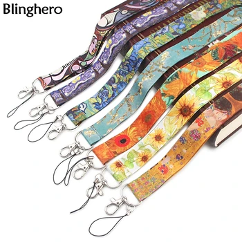 Blinghero Art Series Van Gogh kaelapaela kinnitamine jaoks, Võtmed ja Telefoni Lahe kaelarihma Monet kaelapaela kinnitamine Kaamera Vile ID Pääsme Armas Kingitused BH0423