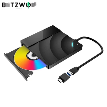 BlitzWolf BW-VD2 Väline USB 3.0 Type C, Välise Blu-Ray DVD-RW CD-Kirjutaja Drive Kirjutaja Lugeja Mängija Optilised Draivid TK 27031