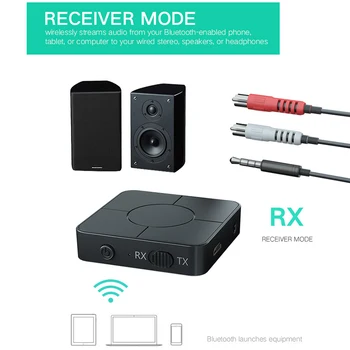 Bluetooth-5.0 Audio Vastuvõtja, Saatja 3,5 mm AUX-Pesa RCA Stereo Wireless USB Dongle Adapter Koos Mic Auto TV PC Kõrvaklapid 102966