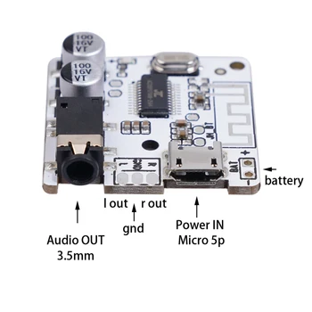 Bluetooth-5.0 Auto Kõlarite Moodul Heli Vastuvõtja Juhatuse 3.5 mm Stereo DIY Muudetud Audio Vastuvõtja, MP3 Scheda di Decodifica Lossless 159140