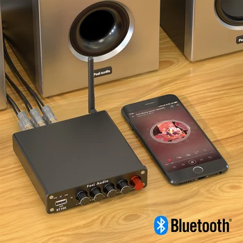 Bluetooth-5.0 Heli Võimendi 2.1 Kanaliga Integreeritud Võimendi & U-Disk Player Home Audio Subwoofer 100W BT30E Fosi Audio 3453