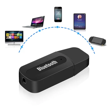 Bluetooth-AUX-Mini Muusika Vastuvõtja USB Adapter Wireless Stereo Audio IPhone Samsung Xiaomi autokomplekti Muusika Vastuvõtja Adapter