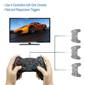 Bluetooth-Gamepad Pro jaoks NS Lülitage Konsool Wireless Gamepad Video Mängu USB Juhtkangi, lülita Pro Controller with 6-Telje Käepide