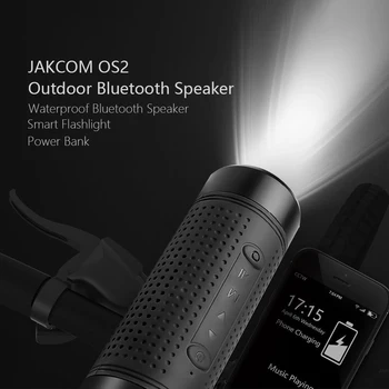 Bluetooth Kõlar Jakcom OS2 Väljas Veekindel 5200mAh Power Bank Jalgratta Subwoofer Bass LED Bike Mount