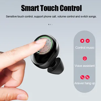 Bluetooth-Peakomplekti 5.0 TWS Traadita Kõrvaklapid 9D Muusika Touch control IPX7 Veekindel Earbuds Kõrvaklappide koos 3300mah aku kast