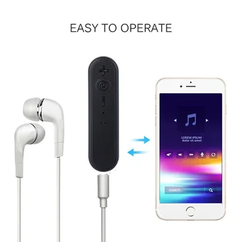 Bluetooth Saatja Audio Vastuvõtja 3.5 mm Jack Aux Kõlar Adapter Muusika-Vabad Bluetooth Car Kit Clip Aux Adapter spotify 156324