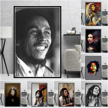 Bob Marley Laulja Star RIP Lõuendile Maali Poster ja Print Cuadros Seina Art Pilt Kodu Kaunistamiseks elutuba Decor