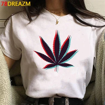 Bong Weed t-särk naiste riided kawaii graafiline tees naiste tumblr suvine top, t-särk harajuku kawaii esteetiline 103302