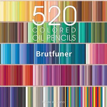 Brutfuner 520/260 Värvid Professionaalne Õli Värviline Pliiats Puidust Pehme Akvarell Värvi Pliiats Kooli Juhtida Eskiis Kunstitarbed