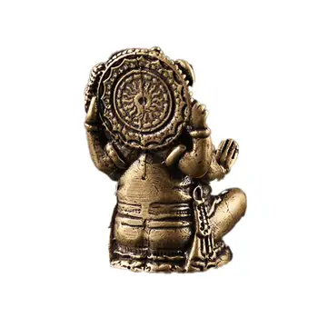Buddha Kuju Mini Vintage Messing Ganesha Kuju Tasku Tai Elevant Joonis Skulptuur Kodu Kaunistamiseks Sisustustarbed 136192