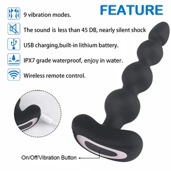 Butt Plug Vibraator puldiga Anal Helmed G-Spot Vibraator Dildo Sugu Mänguasjad Täiskasvanud Kliitori Stimulaator Mees Eesnäärme Massager