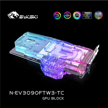 Bykski A-RGB, VGA Vee Blokeerida Backplate Block EVGA Geforce RTX 3080 3090 FTW3 ULTRA GAMING GPU Heatsink N-EV3090FTW3-TC