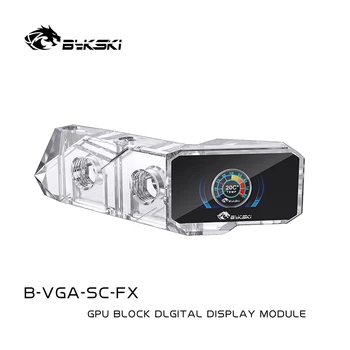 Bykski ARVUTI vesijahutus Termomeeter OLED Digitaalne Displei LCD ekraaniga GPU Vee Plokk sild moodul B-VGA-KS-FX