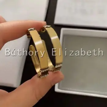 Báthory · Elizabeth antique gold circle kõrvarõngad vintage replica klassikaline pendientes kõrvarõngad naistele jewelryaccessories earrin 64496