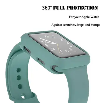 Bänd apple watch 6 juhul 44mm 40mm 42mm 38mm täieliku kaitse pehme apple vaadata katta kaitsva puhul iwatch seeria 5 4 3 2