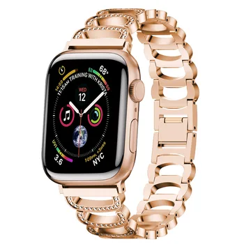 C Kujundada Naiste Rhinestone Käevõru Apple Watch Band Seeria 6 SE 5 4 3 2 Metallist Kett Rihma Iwatch 40mm 44mm 38mm 42mm Vöö