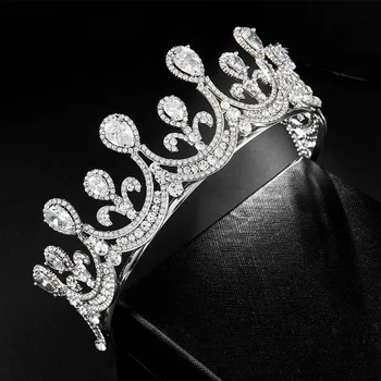 CC Juuksed Crown Pulm Tarvikud Naiste Euroopa Style Bridesmaids Kaasamine Headdress Ehted Võlu, Tiaras ja Kroonid HS46