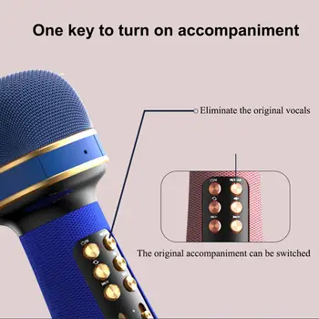 CLAITE Traadita bluetooth Mikrofon Karaoke FM-Raadio Audio Integreeritud Pihuarvutite Kaasaskantav Kondensaator Mikrofoni Heli Muutmine