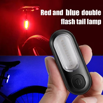 COB LED Jalgratta Lamp USB Laetav 5 Režiimid Punane Valge MTB Road Bike Taillight Ohutus Kiivri Hoiatus Kerge Jalgrattasõit Seadmed