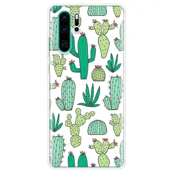 Cactus Vintage Õie Kate Telefoni puhul Huawei P30 P40 P20 Mate 30 20 10 Pro 10 Lite P Smart Z 2019 Coque Shell Capa