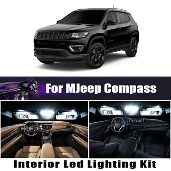 Canbus Jaoks Jeep Compass 2007-2020+ Auto LED Interjööri Kaart Dome Pagasiruumi Valgus vigadeta Sõiduki Sise-Lambi Komplekt Tarvikud