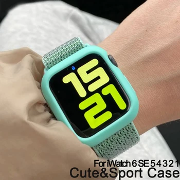 Candy Case Apple Watch Seeria 4 5 6 SE 40mm 44mm Värviline Kate Kaitsev Kest iWatch Seeria 3 2 1 38mm 42mm Kaitseraud