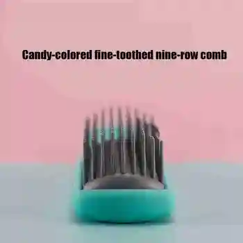 Candy värvi Peene hammastusega Juuksed Õli Pea Tagasi Pea Ribi Juuksuri Kamm Plastist Kamm Kuju Y5Z0