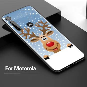 Cartoon Christmas Telefoni puhul Moto G8 G9 Mängida E7 Plus Power Lite Üks Fusion E6s Serv G Stylus Silikoonist Pehme Kest 11912