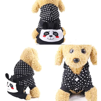 Cartoon pet kombekas neli jalga koera riided Teddy Kassi Kostüüm tarvikud paksenenud soe riietus kutsikas väljas Ropa Perro 35